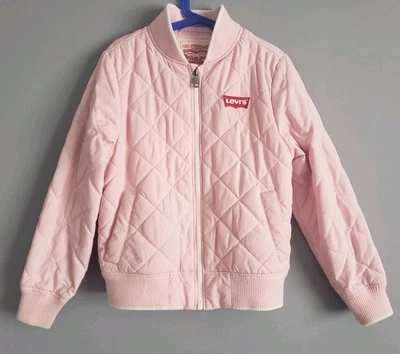 Chaqueta Levi's Niñas Ligera Otoño Cremallera, Rosa Claro Talla Pequeña (8-10 Años) Foto 1 de 4