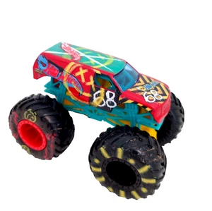 Hot Wheels Monster Jam Monster Truck 68 demo derby pressofuso scala 1:64 - Foto 1 di 2