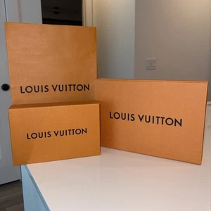 Louis Vuitton Orange Gift Bag and Boxes XS and Small - Picture 1 of 5