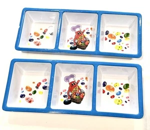 2 Jelly Belly 3 Compartment Serving Tray - Picture 1 of 5