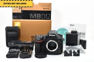 [MINT] Nikon D810 Body Digital SLR Camera Black 36.3 MP  MB-D12 From JAPAN - Picture 1 of 13