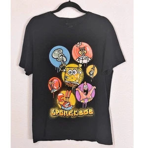 Nickelodeon Spongebob Casual Graphic Crew Neck T Shirt Adult - Size Large - Picture 1 of 5