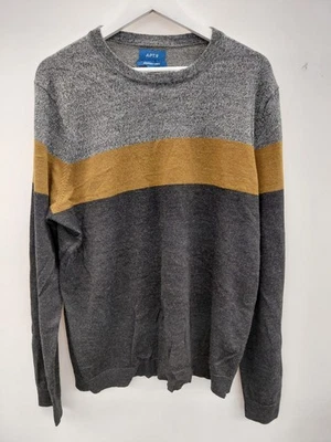 Apt. Hombre Top básico 9 Seriously Soft LS gris amarillo talla XL Foto 1 de 4