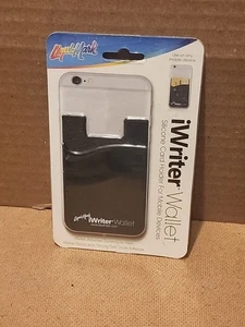 Silicone Credit Card ID Holder Wallet Pouch Stick-On Mobile Phone Pocket - Picture 1 of 7