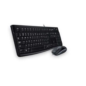 Logitech MK120 Wired Keyboard and Mouse, Czech-Slovak Layout - Black - Picture 1 of 3