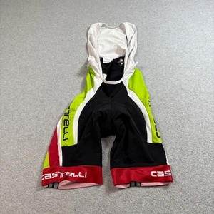Castelli Cycling Bib Shorts Mens Medium Tri Shorts Padded Italian Bike Racing - Picture 1 of 13
