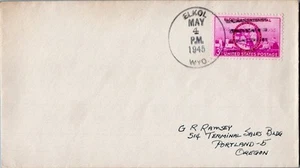 Wyoming Elkol 1945 4f-bar 1909-1968 filatélico. - Imagen 1 de 1