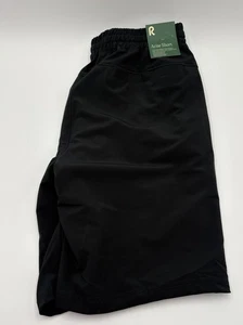 ROW Right of Way 9" Arise Shorts Black Performance Men's Medium Active Stretch - Picture 1 of 8