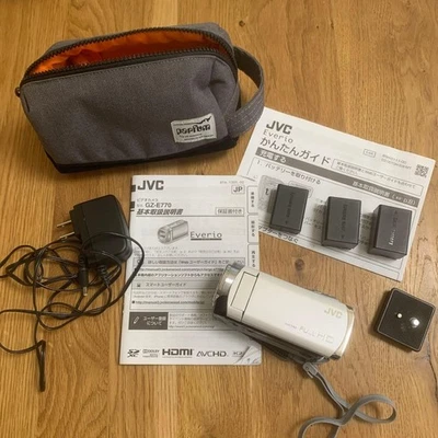 JVC Everio GZ-E770 Full HD Camcorder w/ 3 Batteries, Charger & Case New - Image 1 of 4