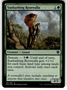 FOIL MTG NM Sunbathing Rootwalla Dominaria United - Picture 1 of 2