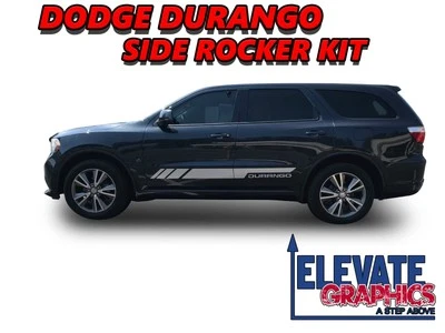 For Dodge Durango Graphics Side Rocker Stripes Vinyl Decals Stickers 2011-2025 - Изображение 1 из 4