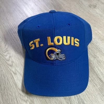 De Colección American Needle St Louis Rams Snapback Sombrero NFL Fútbol Lana Gorra Azul Foto 1 de 4