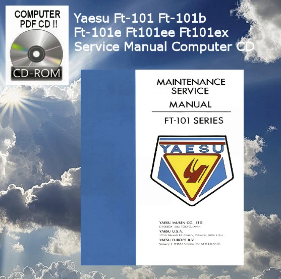 Yaesu Ft-101 Ft-101b Ft-101e Ft101ee Ft101ex Service Manual Computer CD - Image 1 of 4