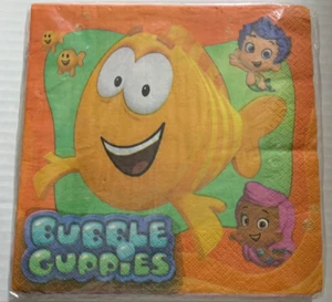 16 ct. BUBBLE GUPPIES birthday party lunch dinner PAPER NAPKINS supply - Picture 1 of 1