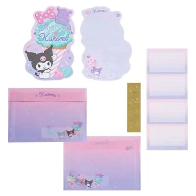 Kuromi Letter Set Sanrio 冰淇淋派对系列 (1 套) — 第 1/3 张图片