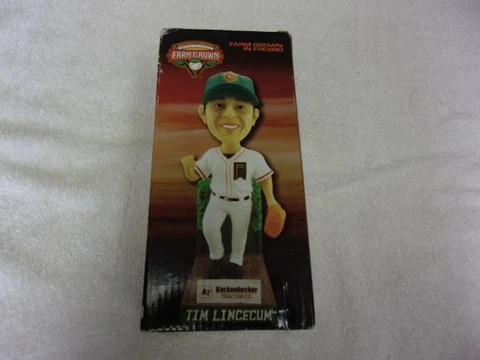 Farm Grown Tim Lincecum Bobblehead Fresno Grizzlies Box San Francisco Giants Cover