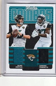 Camisetas usadas Leonard Fournette & Blake Bortles 2018 Panini Classics de doble juego - Imagen 1 de 1