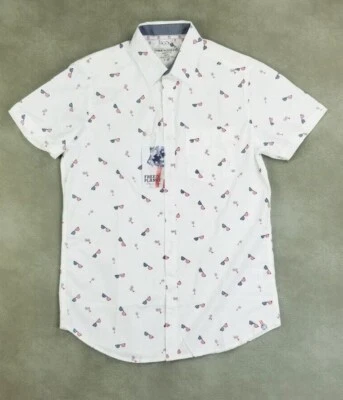 Free Planet Small Men's Stars and Stripes Sun Glasses Palm Trees White Logo Tag  - Image 1 of 4