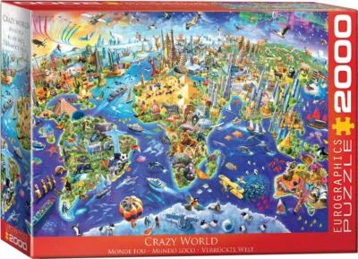 Eurographics puzzle;  Crazy World;  2000 pieces - Image 1 of 2