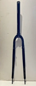 Fork 700c Hybrid Sunlite JBI 27892 black cr-mo 1-1/8" 28.6mm thrdls w/canti post - Picture 1 of 3