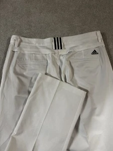 Pantalones de golf Adidas Climacool blancos ventilados pierna recta para hombre talla 34 x 34 impecables - Imagen 1 de 8