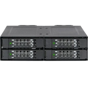 Icy Dock 4 bahías 2,5" NVMe U.2 SSD móvil rack 5,25" bahía de unidad MB699VP-B - Imagen 1 de 3