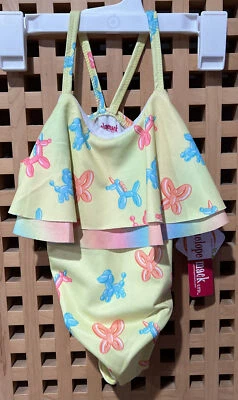 PENELOPE MACK PARTY BALLOON ONE PIECE SWIMSUIT GIRLS SIZE 4 - Image 1 of 3