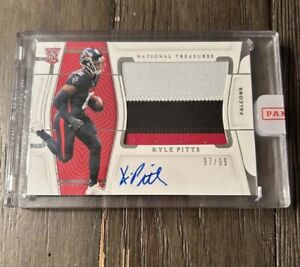 KYLE PITTS 2021 Panini National Treasures Rookie Patch Auto #RMS-KP  RPA  #/99