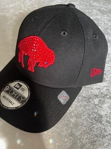 Buffalo Bills Black hand jeweled using Red Swarovski Crystals Amazing Brilliance - Picture 1 of 5