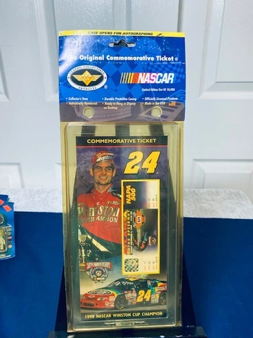 NASCAR 50th Anniversary Commemorative Ticket 98 Atlanta Speedway Jeff Gordon NIB Cover