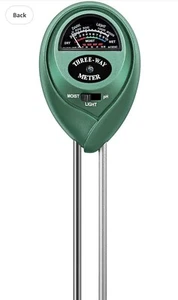 Soil Tester, 3-in-1 Plant Moisture Meter Light and PH - Picture 1 of 8