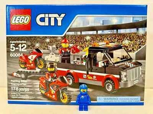 (60084) LEGO CITY: Transportador de bicicletas de carreras NUEVO SELLADO CAMIÓN RETIRADO MOTOCICLETA - Imagen 1 de 6