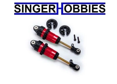 Amortiguadores Traxxas 7461-RED GTR Cuerpos largos recubiertos de PTFE anodizados rojos eje TiN TRA1 Foto 1 de 2