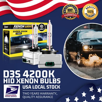 OEM 4200K D3S HID Xenon Headlight Bulbs For Audi Q3/5/7 & RS5/6 & S3/4/5/7 & SQ5 - Imagem 1 de 4