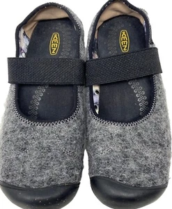 Keen Sienna Wool Mary Jane Slip On Shoe Gray Black Hiking Outdoors Sz 9.5 - Picture 1 of 11
