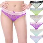 6 Pack Womens Sexy Assorted Low Rise Thongs V-G Strings Panties