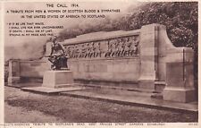 Original Photo Postcard WW1 Scottish American War Memorial Edinburgh 1914-18 (1)