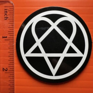 ADESIVO HIM Heartagram decalcomania band rock finlandese - Foto 1 di 1