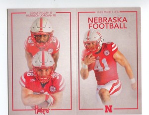 2017 Nebraska Cornhuskers Football Pocket Schedule NBA cards - You Pick 'em