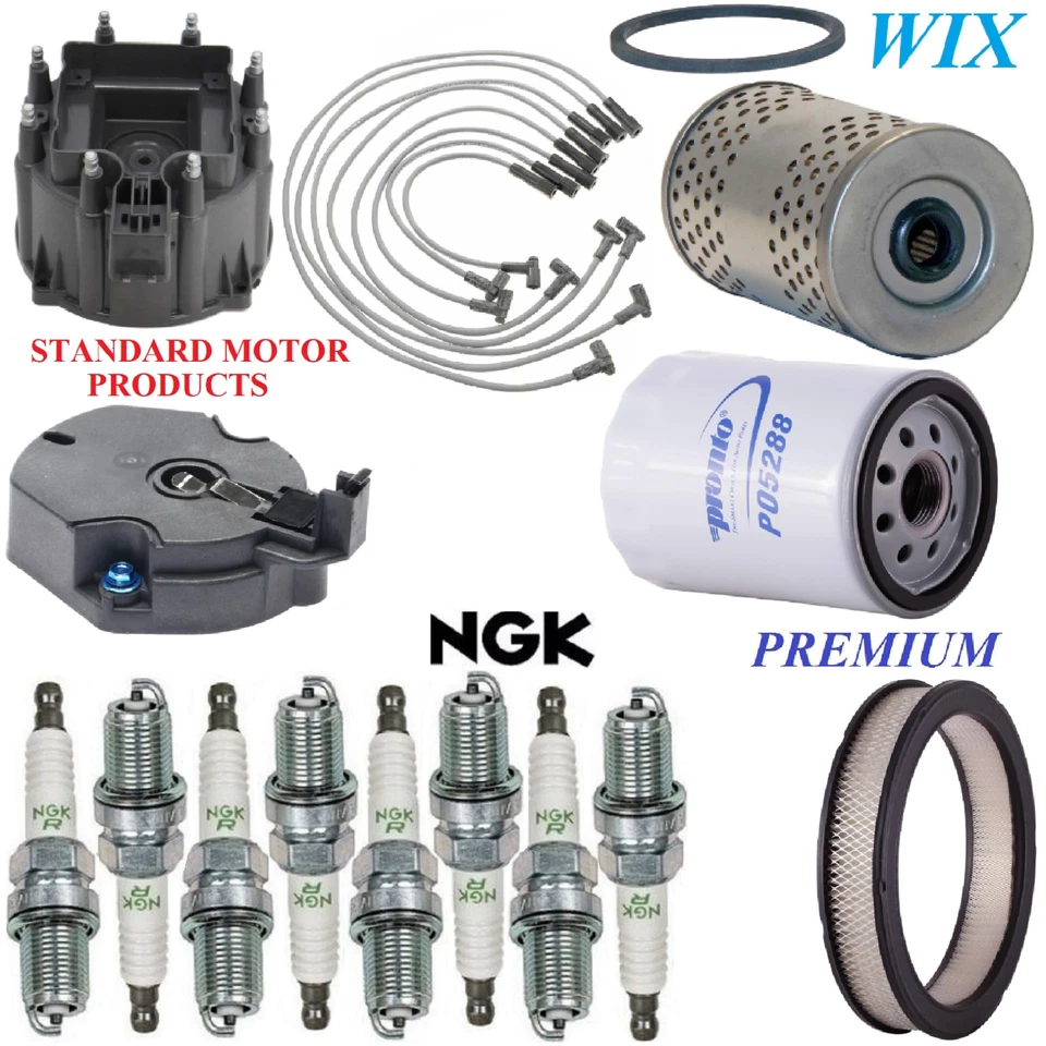 Tune Up Kit Filters Cap Wire Spark Plugs For CADILLAC SEVILLE V8 6.0L 1981 - Image 1 of 1