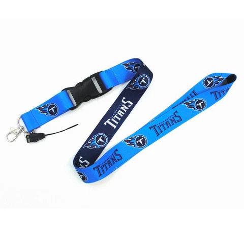 Tennessee Titans NFL Double-Sided Detachable Keychain Lanyard New Cover