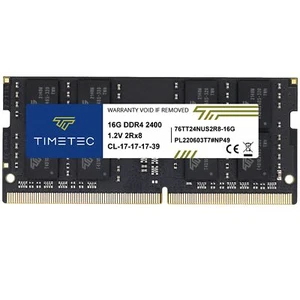 16GB DDR4 2400MHz PC4-19200 Non-ECC Unbuffered 1.2V CL17 2Rx8 Dual Rank 260 P... - Picture 1 of 9