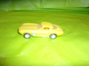 ORIGINAL 1967 CORVETTE COUPE TOY PLASTIC CAR! YELLOW WITH YELLOW TRIM! MY#20 - Picture 1 of 6