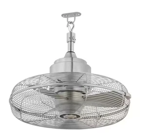 Hampton Bay Conyer 20 Zoll Indoor/Wet Outdoor 3 Geschwindigkeiten überall Ventilator Silber - Bild 1 von 1