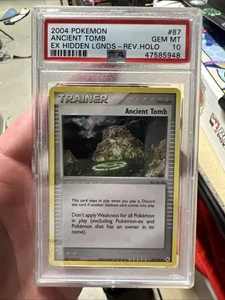 Pokémon EX 2004 Leyendas Ocultas Tumba Antigua Holograma Inverso 87/101 PSA 10 Gemas Como Nuevo - Imagen 1 de 2
