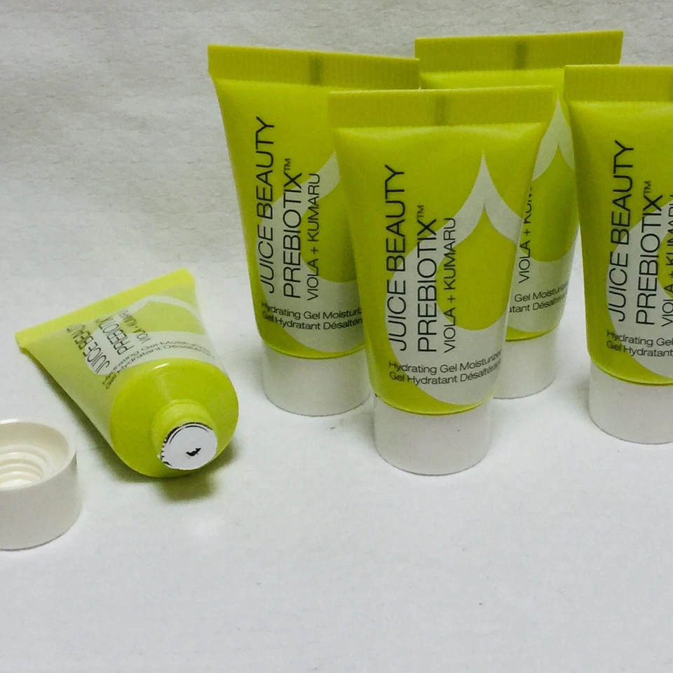 10 JUICE BEAUTY PREBIOTIX Hydrating Gel Moisturizer Viola + Kumaru  .26oz Sealed - Image 1 of 3