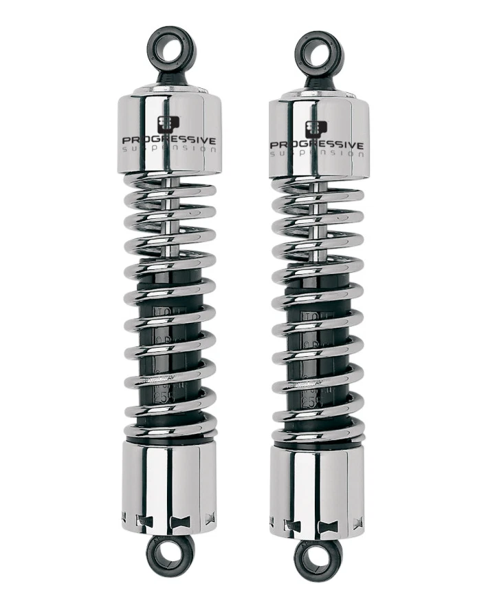 Progressive Suspension Stoßdämpfer chrom für Harley Dyna 91-17 12.6" - Bild 1 von 1