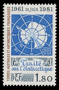 FSAT Sc# 94, 1981 20TH ANNIVERSARY, ANTARCTIC TREATY - MINT F-VF NH - Picture 1 of 2