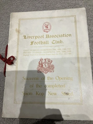 Very Rare Liverpool Programme From 1928 The Opening Of The Completed Kop - Image 1 of 4