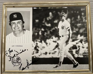 Foto autografiada firmada por Lou Piniella - Yankees de Nueva York - Imagen 1 de 4